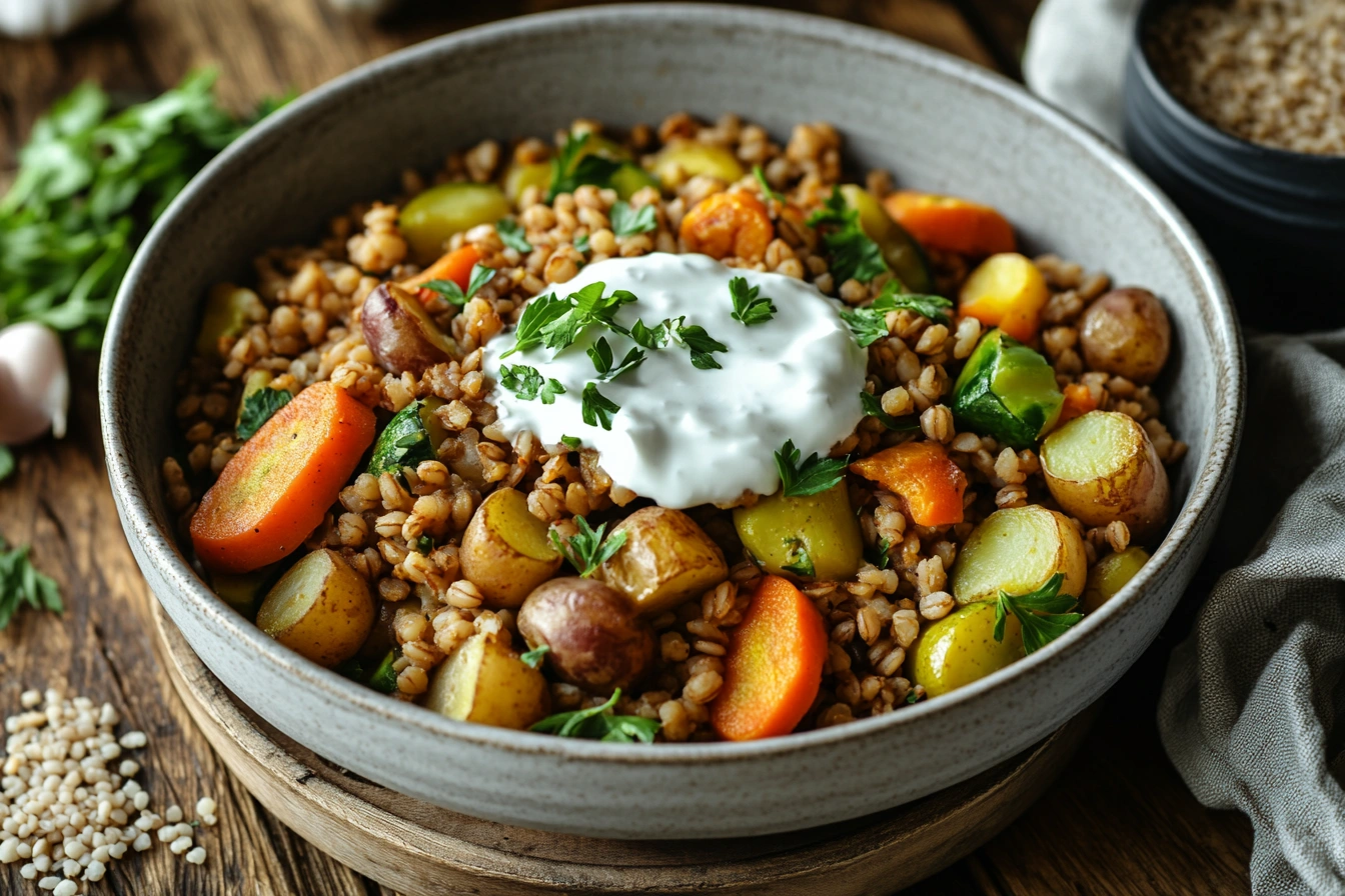 Запіканка з крупи та овочів