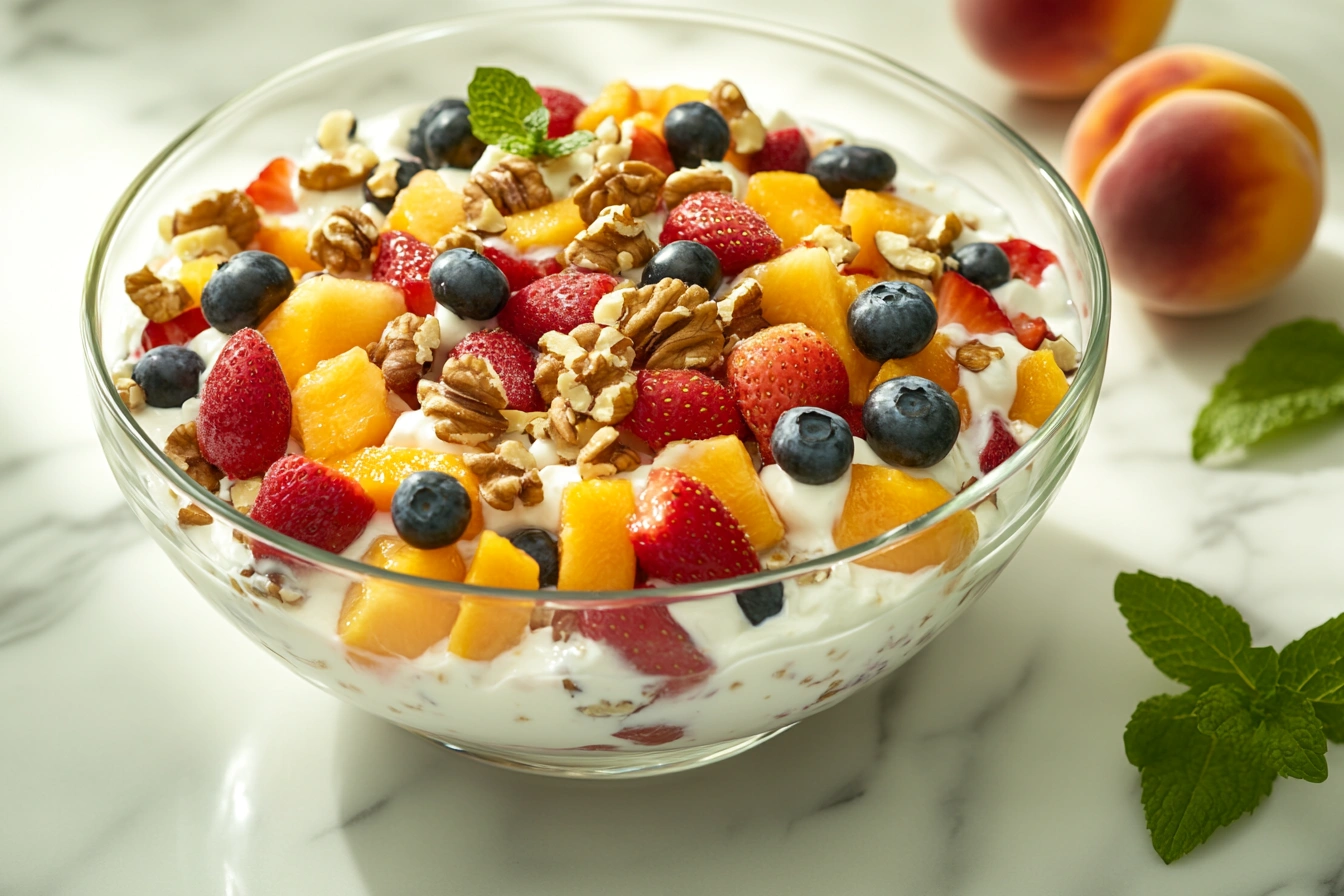Фруктовий салат з йогуртом